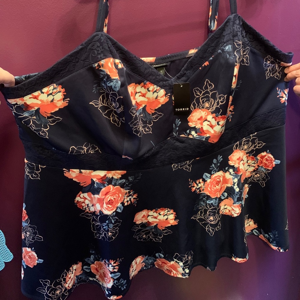 Torrid Peplum Top Size 6